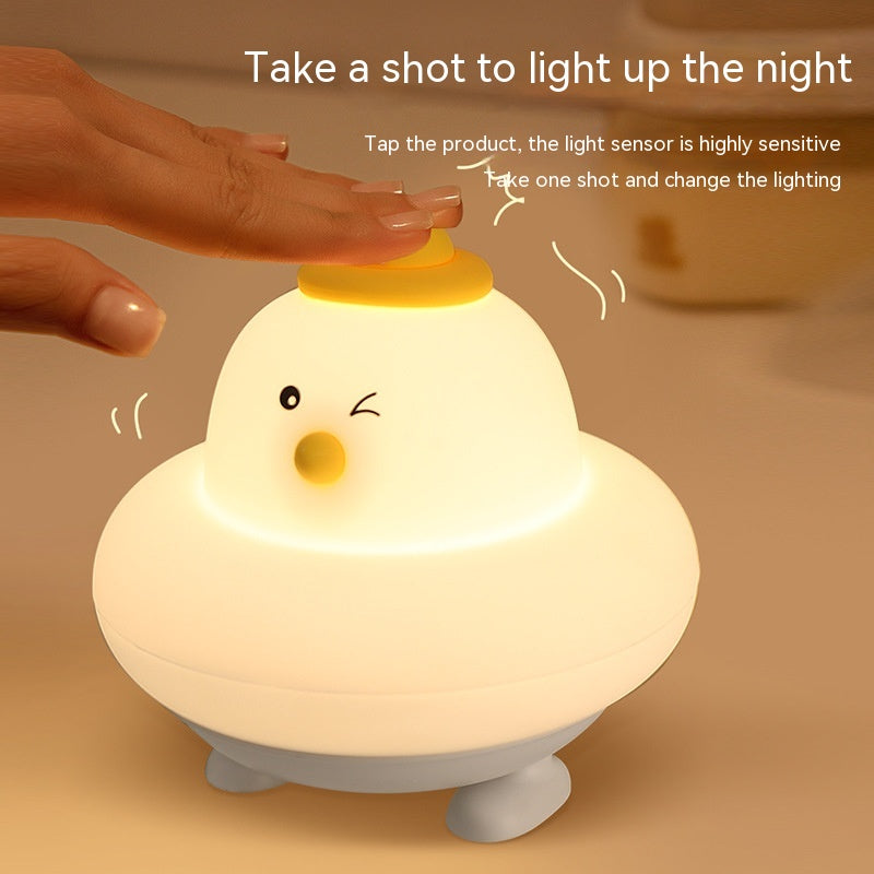 Led Small Night Lamp Silicone Charging Night Light